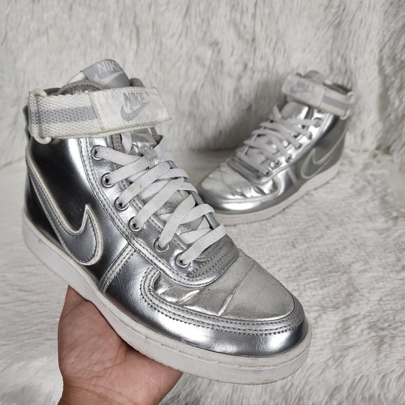 Nike Shoes - Nike 2008 Y2K Silver Vandal High Dunk Sneakers